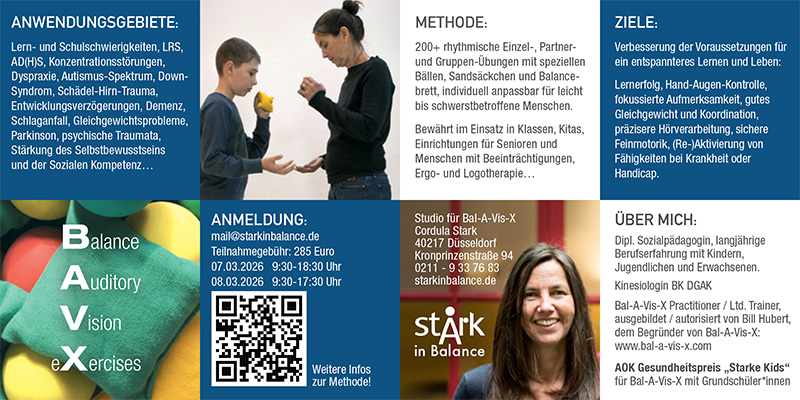 Flyer Bal-A-Vis-X März 2026 Fortbildung hinten